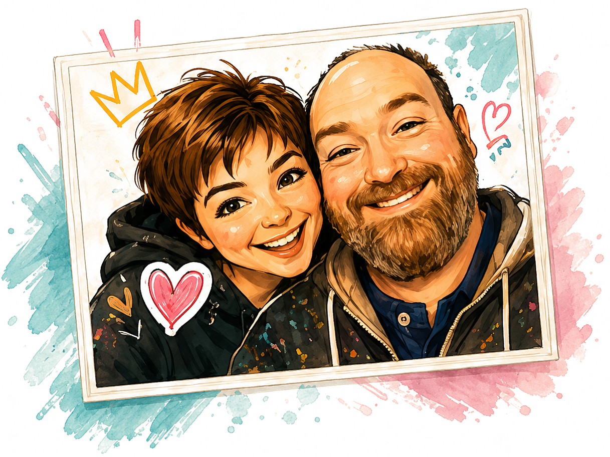 Portrait of the husband-and-wife creative duo
