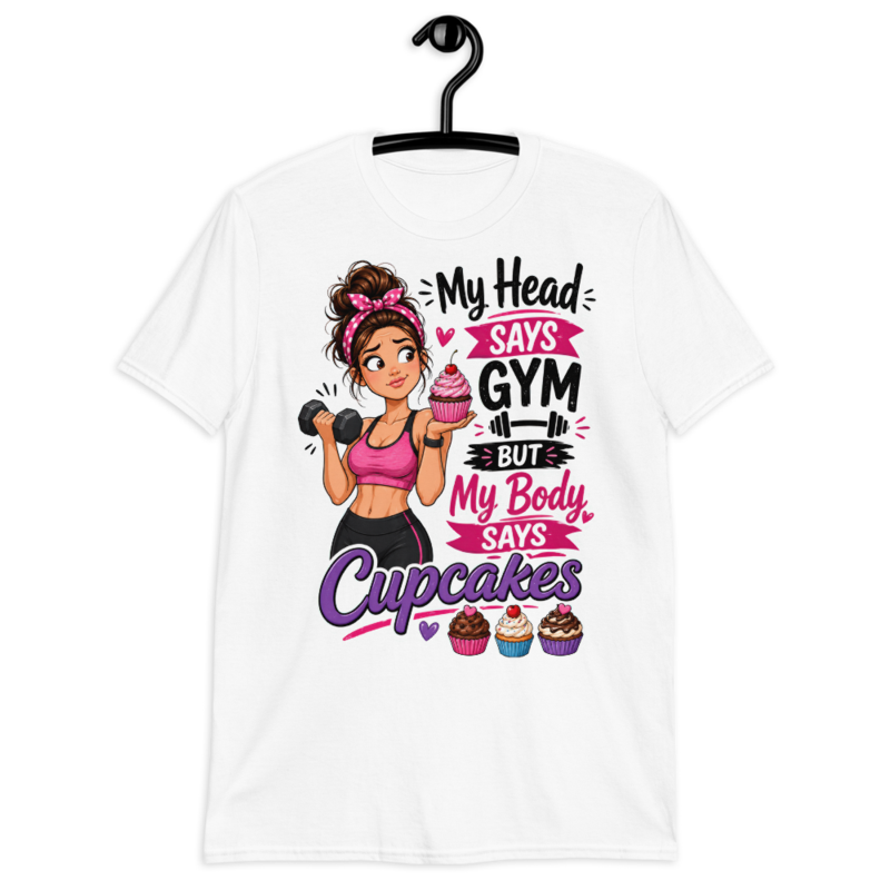 My Head Says Gym - T-Shirt — S / White
