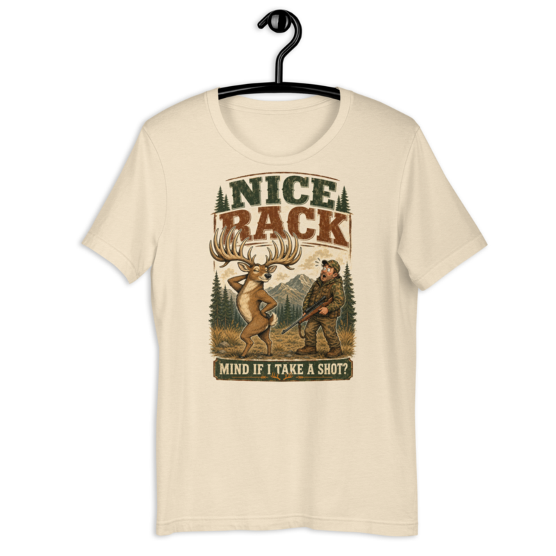 Nice Rack - T-Shirt — XS / Heather Natural