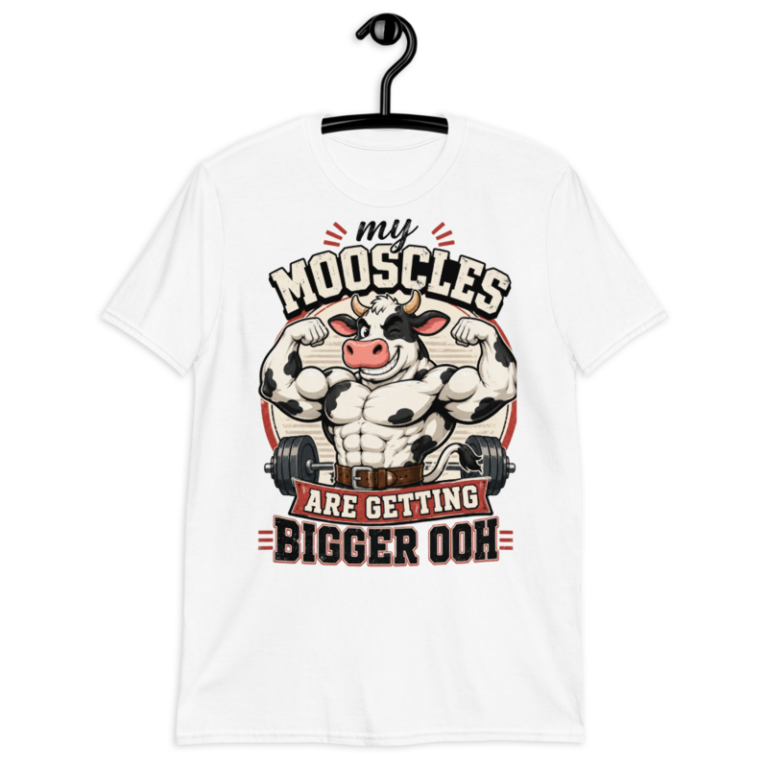 My Mooscles - T-Shirt — S / White