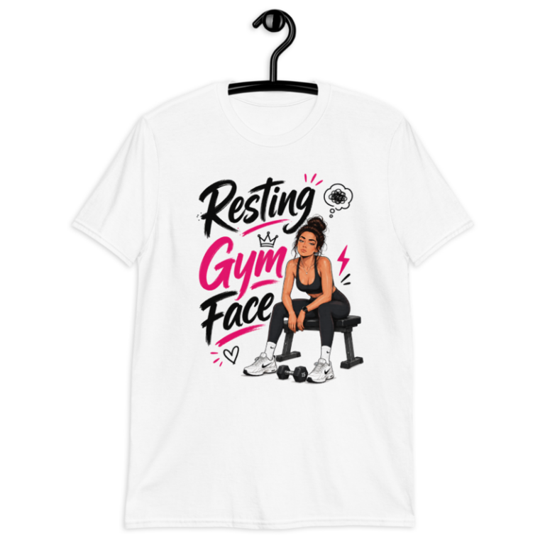Resting Gym Face - T-Shirt — S / White